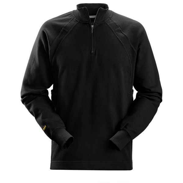 Sweat zippé multipoches noir